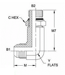 Brennan 6801-LL-08-08-NWO-SS 08MJ-08Maorb 90 Elbow X-Long STNLS(2.48 L)