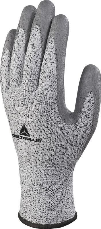 Delta Plus VECUTB04GRG309 Cut Protection Glove, 13 Gauge, ANSI A2. 9 (LG), Pack of 3 pairs