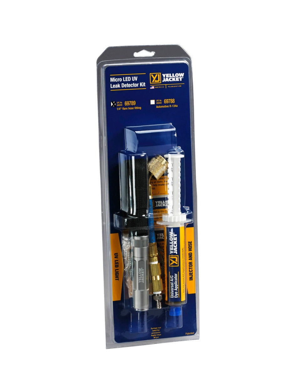 Yellow Jacket 69789 UV LED flashlight and dye kit for AC/R