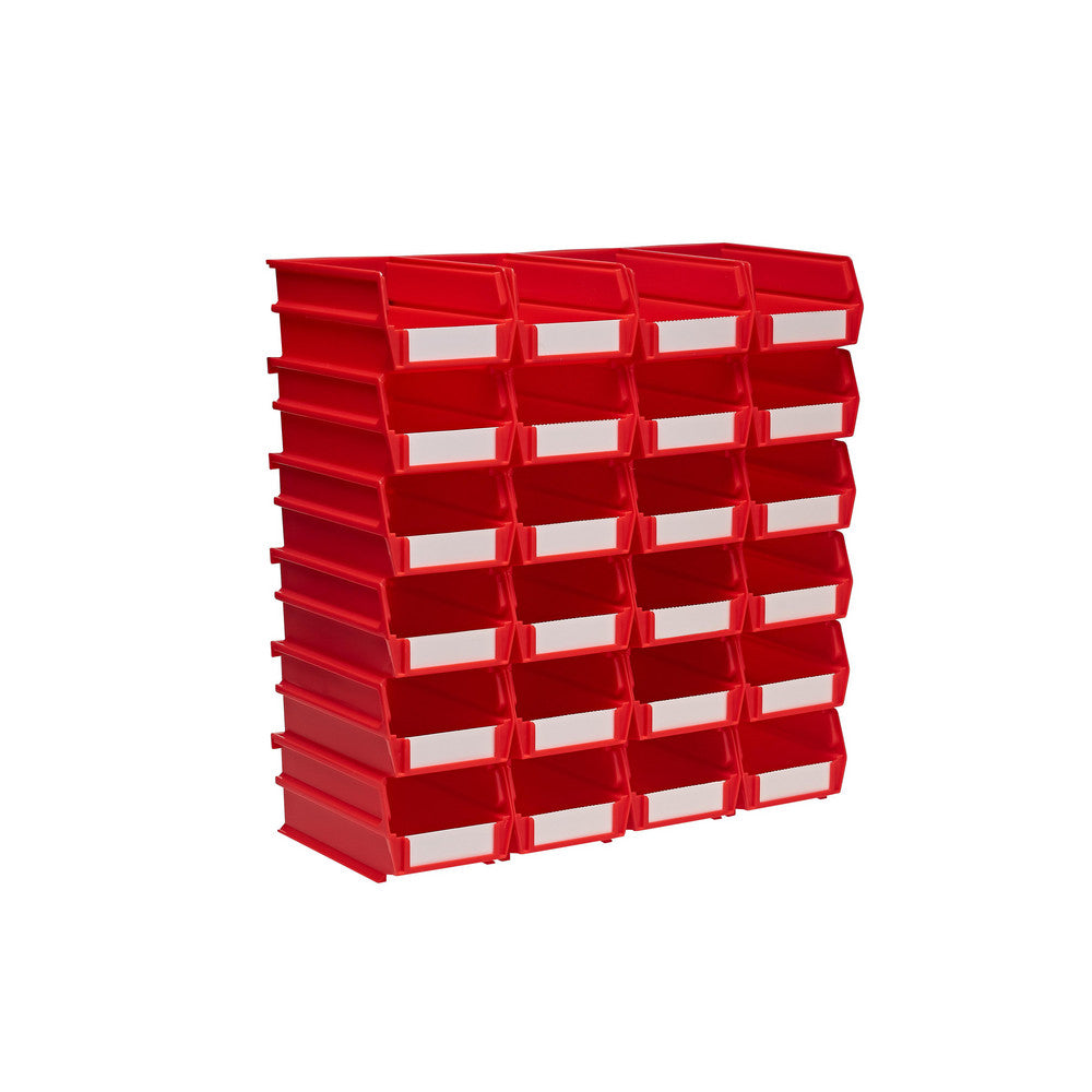 Triton Products 3-220R 7-3/8" L x 4-1/8" W x 3" H Red Bin 24 CT