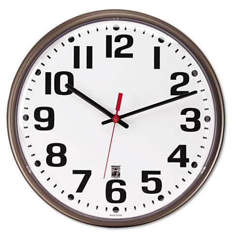 AbilityOne 6645015573149 SKILCRAFT SKILCRAFT Black Body SelfSet Wall Clock - Analog - Quartz