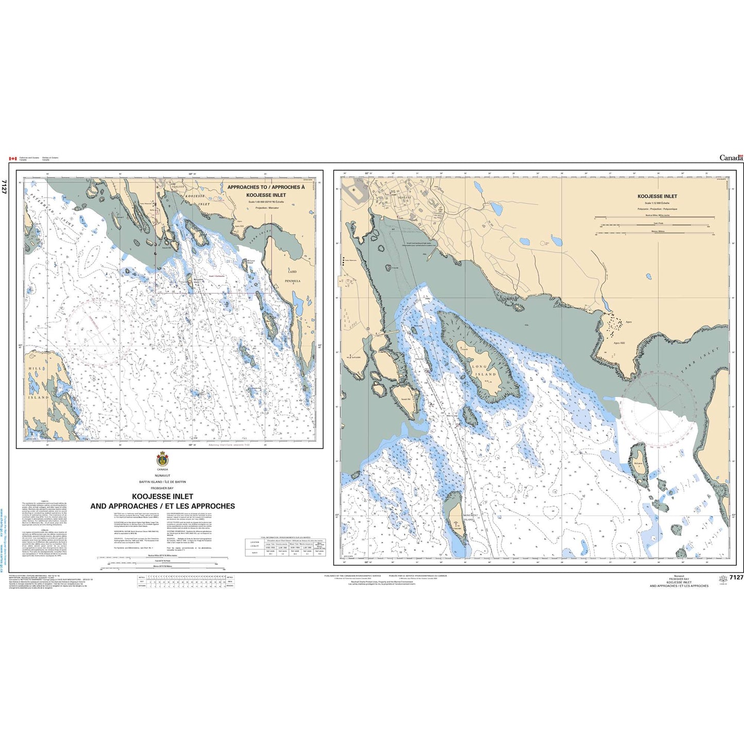 Paradise Clay CAN7127 CHS Koojesse Inlet and Approaches/et les Approches