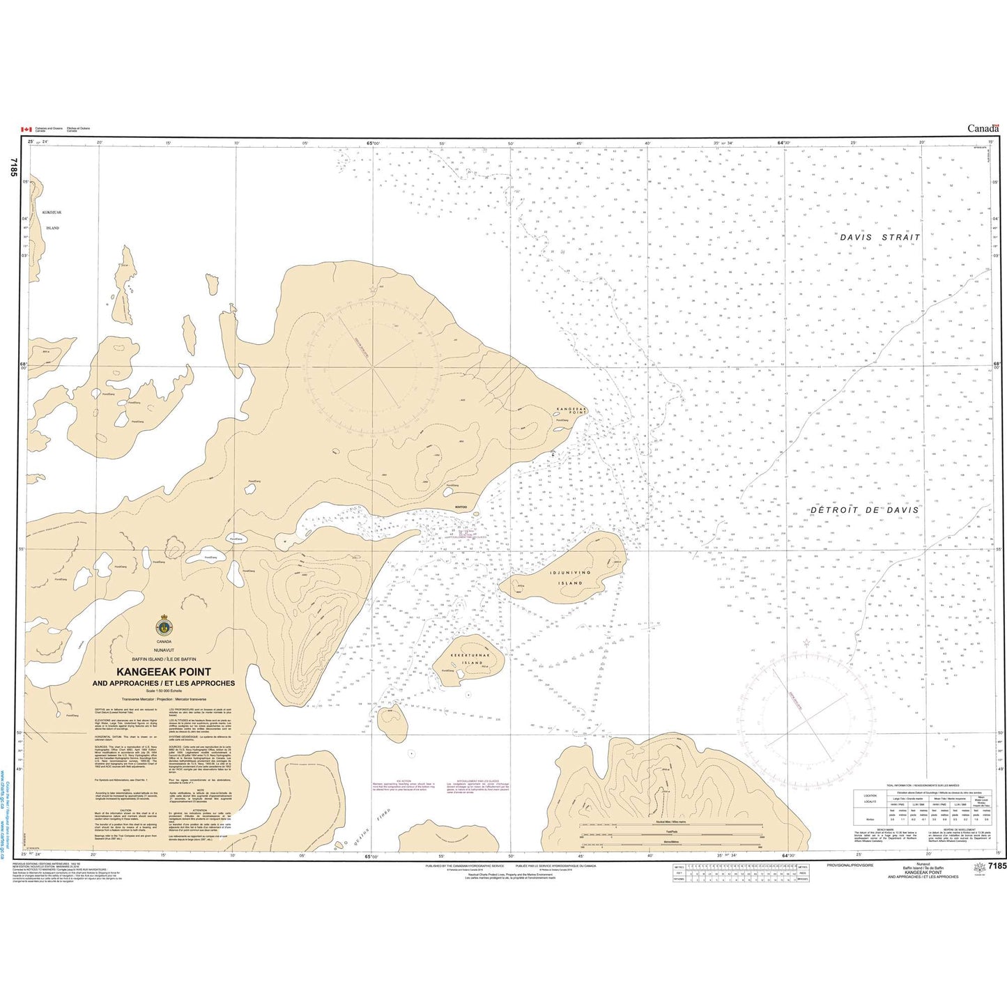 Paradise Clay CAN7185 CHS Chart Kangeeak Point and Approaches