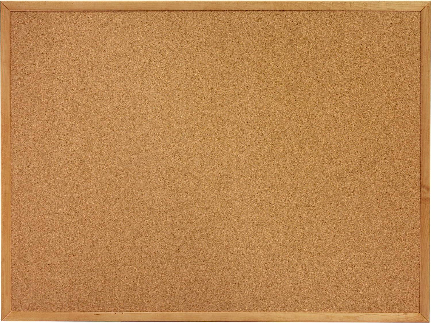 AbilityOne 7195015670521 Cork Board 4 X 6 Oak Frame Bulletin Board