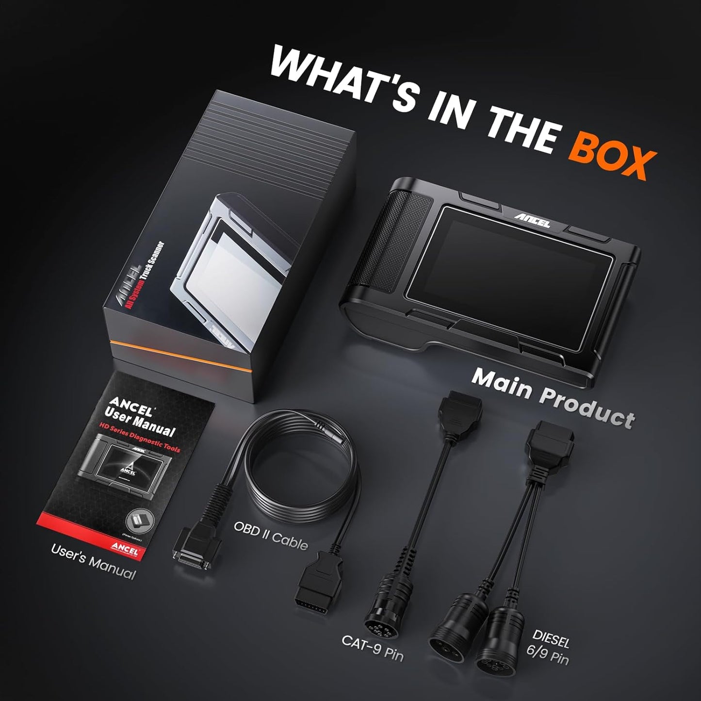 Ancel HD3300 Professional Heavy Duty Truck Diagnostic Scanne