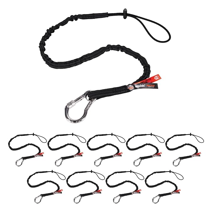 Ergodyne 19202 Squids 3100 Tool Lanyard - Carabiner and Cinch Loop - 10lbs