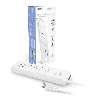 Feit Electric POWERSTRIP/WIFI Smart Wi-Fi 4-Outlet Powerstrip