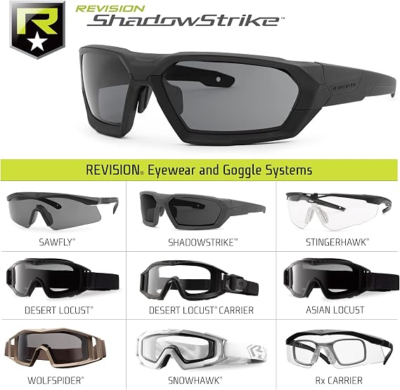 Revision Military 4-0750-0004 Shadowstrike Ballistic Sunglasses - Photochromic Basic Kit