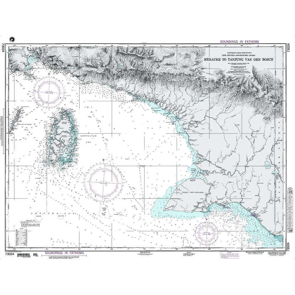 Paradise Clay NGA_73024 NGA Chart Merauke to Tanjung Den Bosch