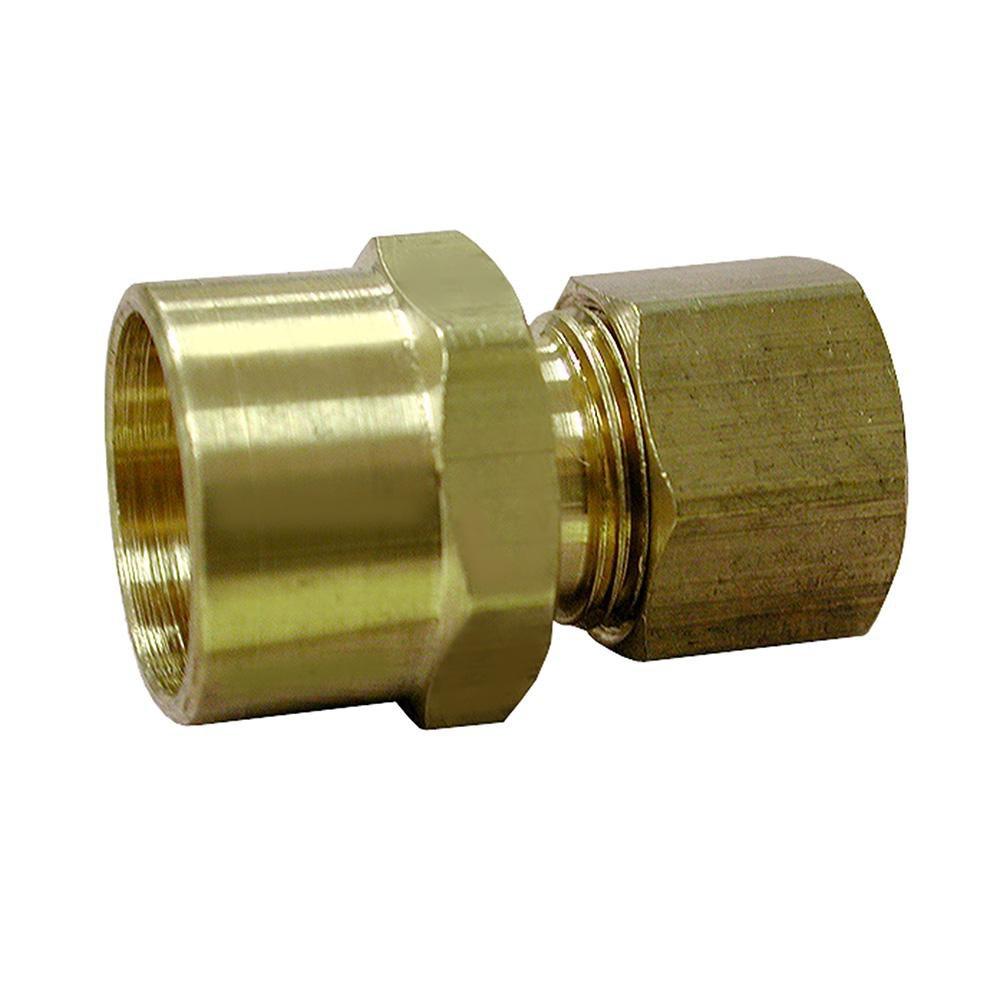Jones Stephens C74093LF 3/8" x 5/8" (1/2" Sweat) Brass Compression x Sweat Adapter