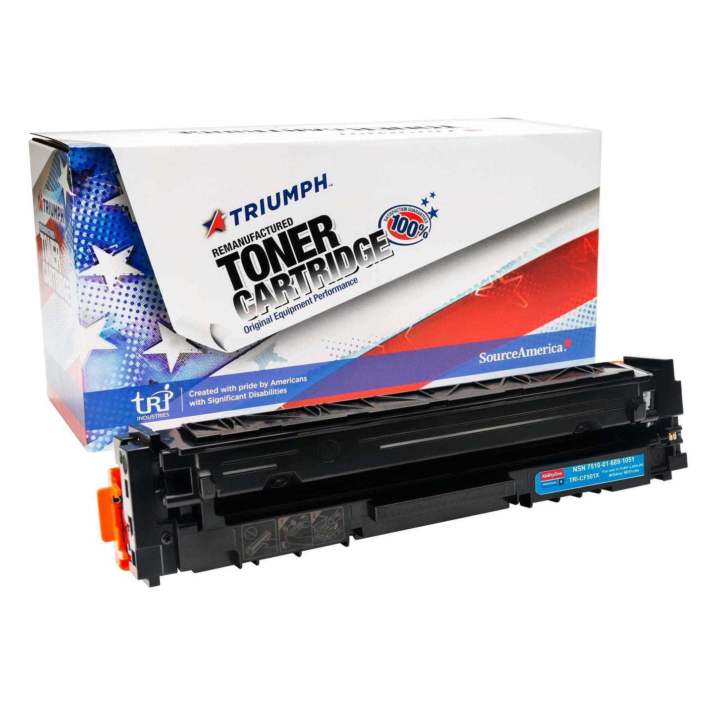 AbilityOne 7510016891051 Reman Toner Cartridge Hp 202X Series Compatible Cyan Ink