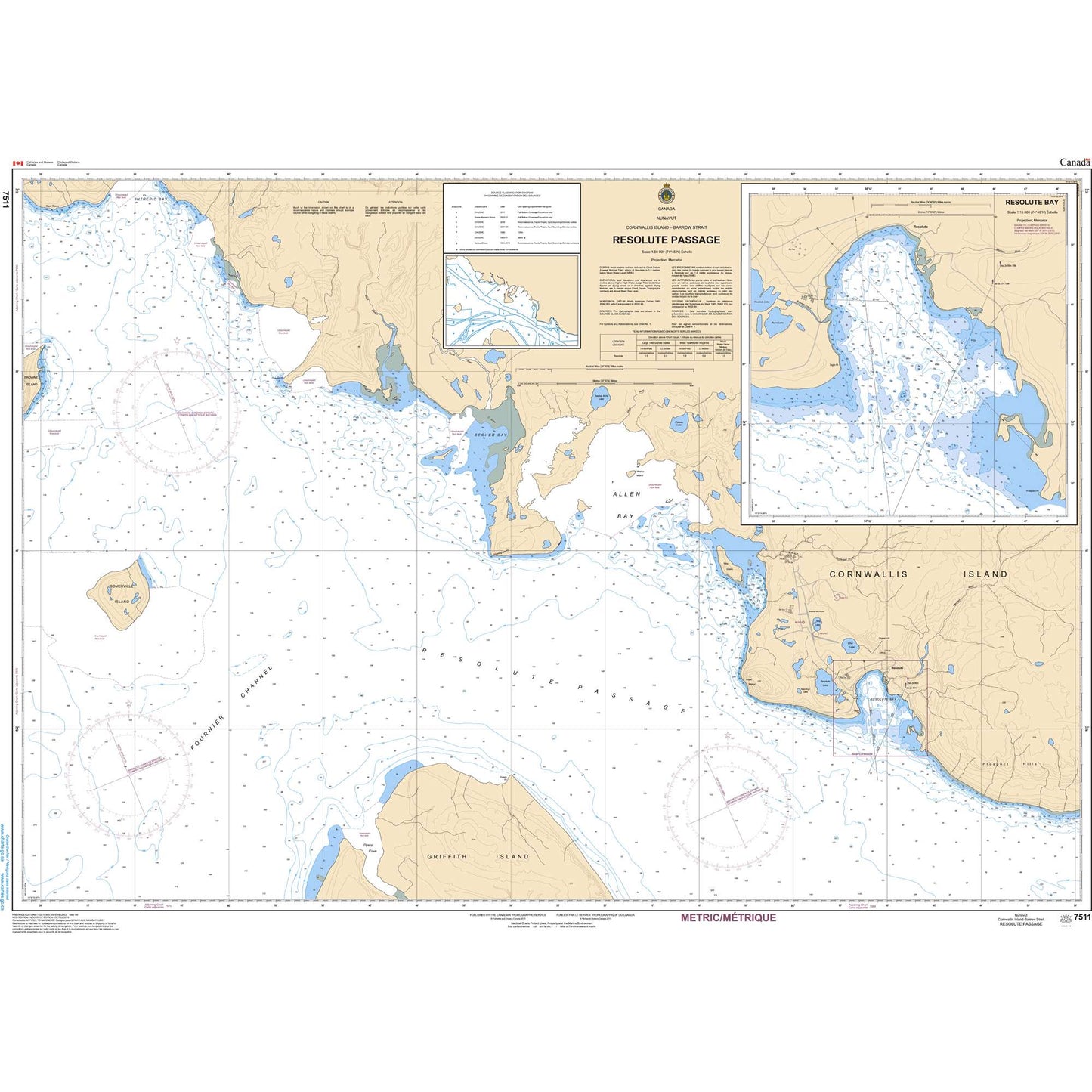 Paradise Clay CAN7511 CHS Chart Resolute Passage