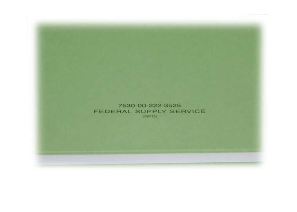 AbilityOne 7530002223525 United Book Press Green Accounting Book 10-1/2 X 8 - 192 Sheet(S) - 8" X 10.50" Sheet Size - 36/Case