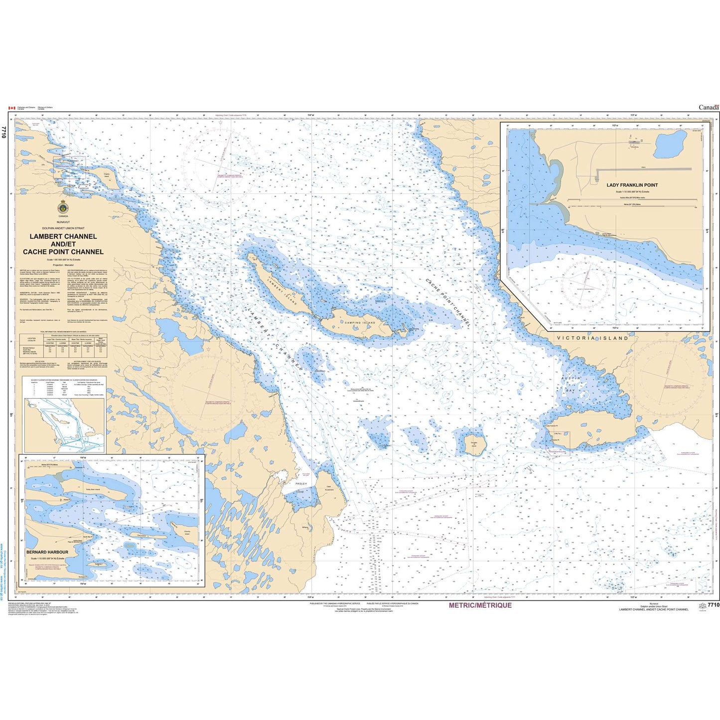 Paradise Clay CAN7710 CHS Chart Lambert Channel and/et Cache Point Channel