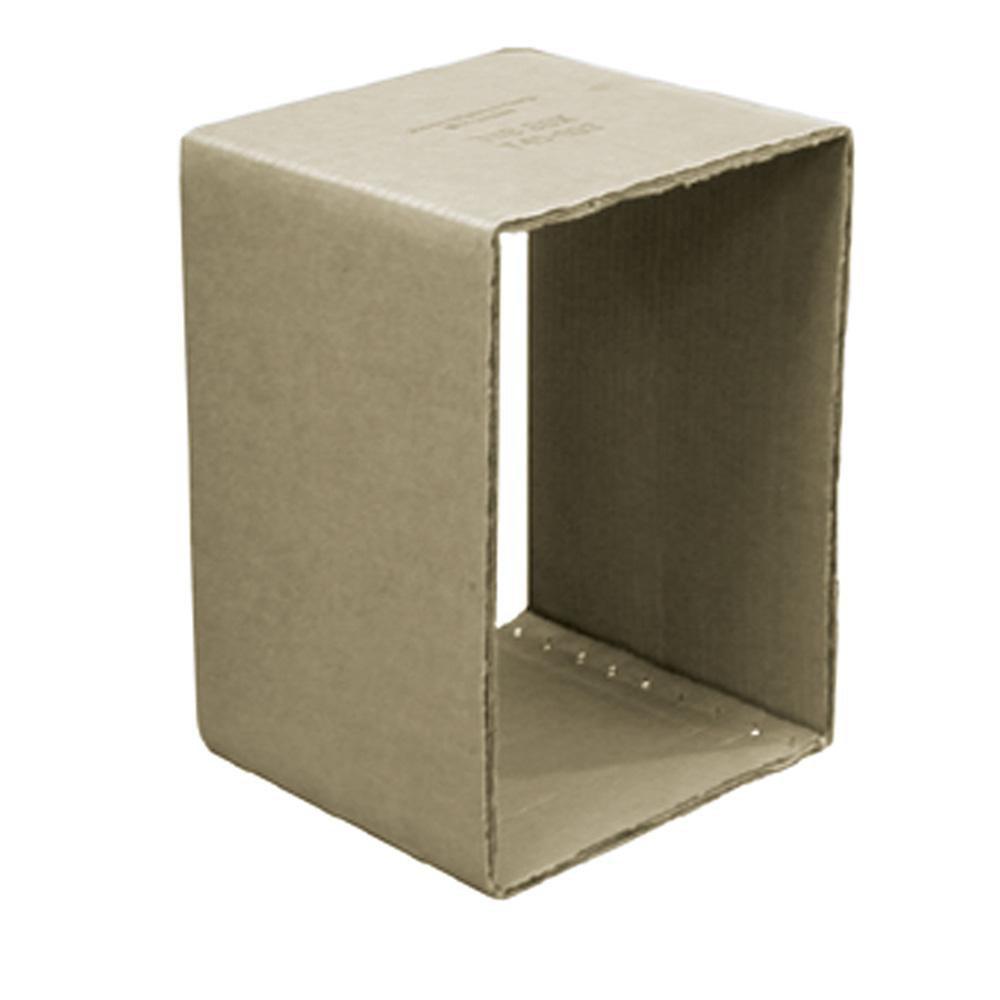 Jones Stephens T40008 12” L x 12” W x 12” D Cardboard Tub Box, Non-Coated