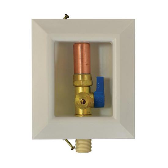 Jones Stephens B05926LF Icemaker Box, Quarter Turn Valve with Water Hammer Arrestor, CPVC Connection, Lead Free