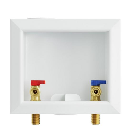 Jones Stephens B05940 Washing Machine Box, Center Outlet, 1/2" MIP/SWT Connection