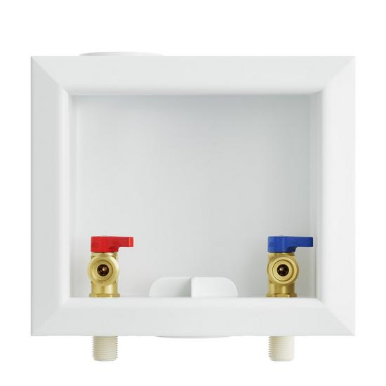 Jones Stephens B05941 Washing Machine Box, Center Outlet, 1/2" CPVC Connection