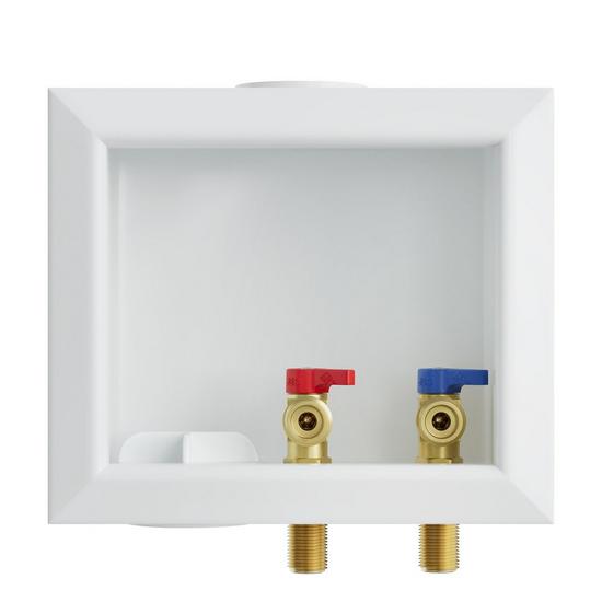 Jones Stephens B05840 Washing Machine Box, Left Outlet, 1/2" MIP/SWT Connection