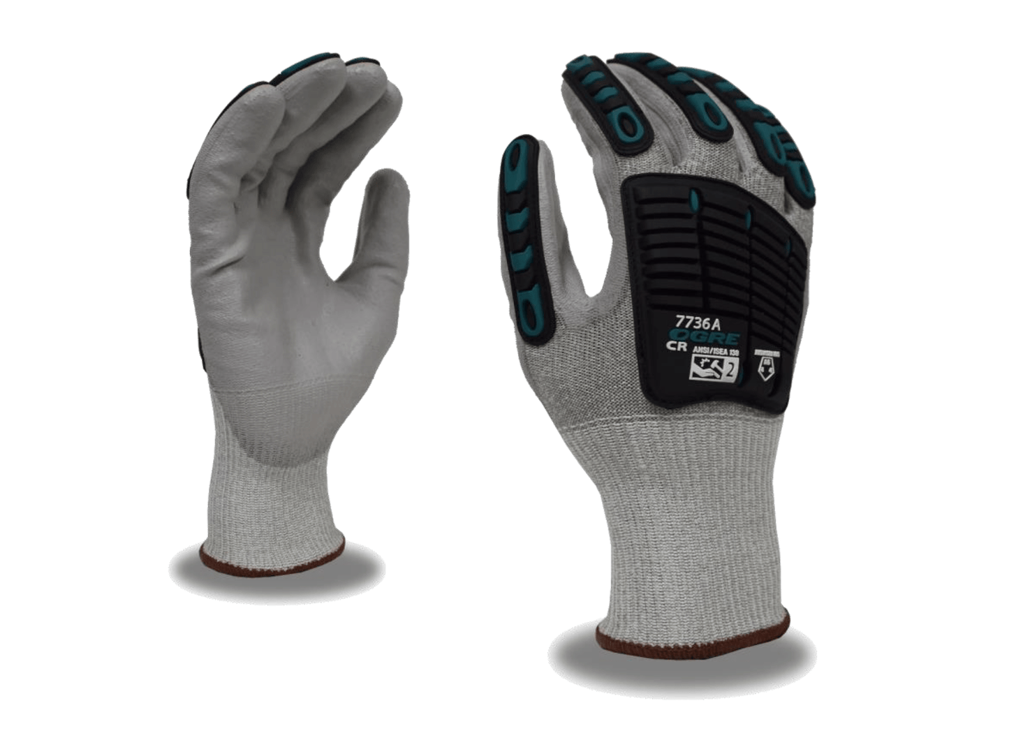 Cordova Safety 7736AL OGRE® CR 13-GAUGE, SALT & PEPPER HPPE/STEEL SHELL,