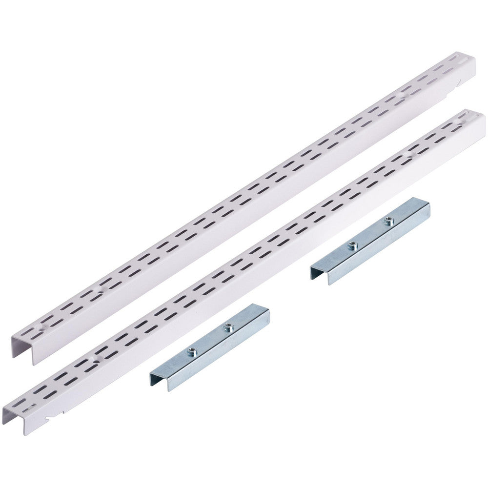 Triton Products 1701-WHT 63" Vertical Hang Rail & Hardware - White