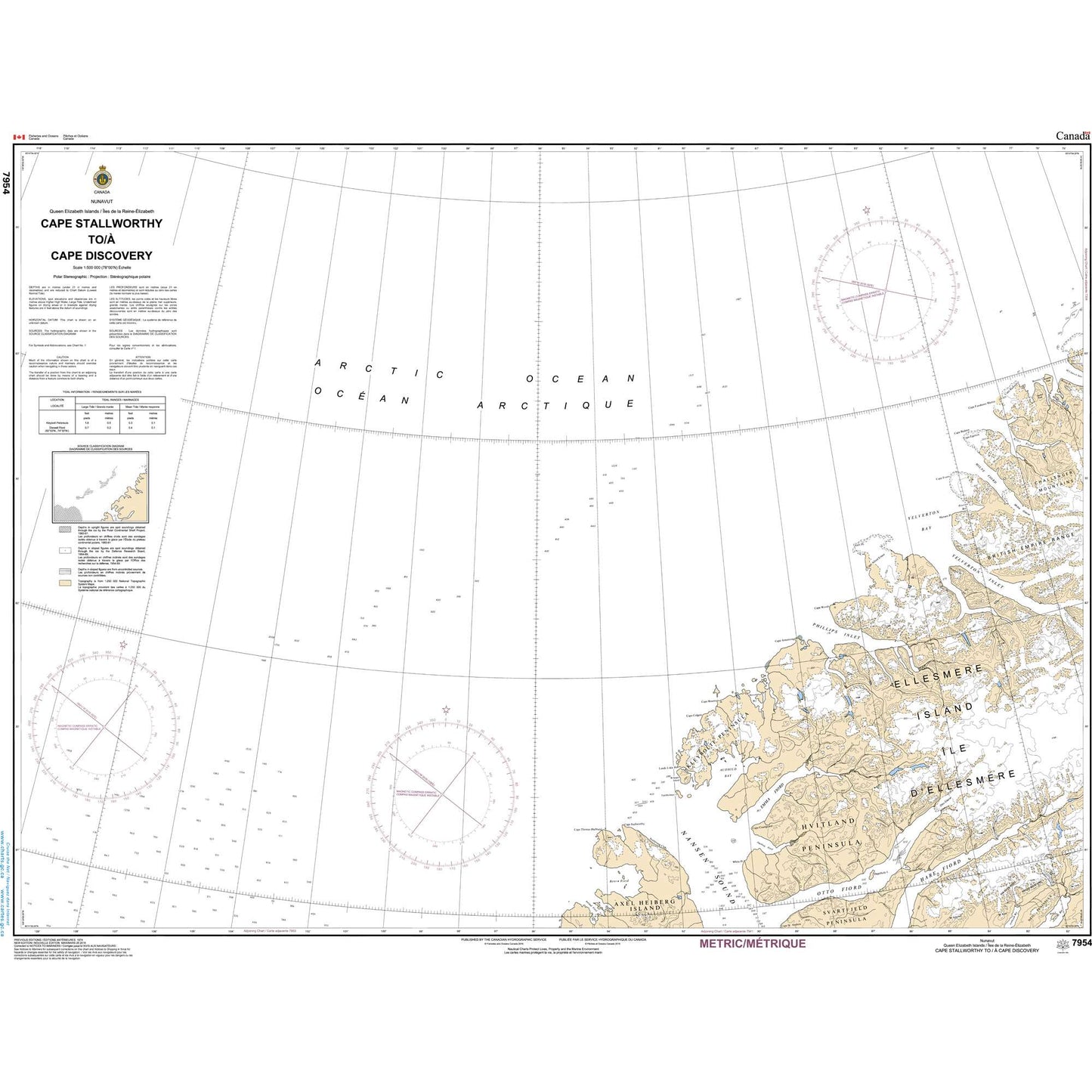 Paradise Clay CAN7954 CHS Chart Cape Stallworth to Cape Discovery