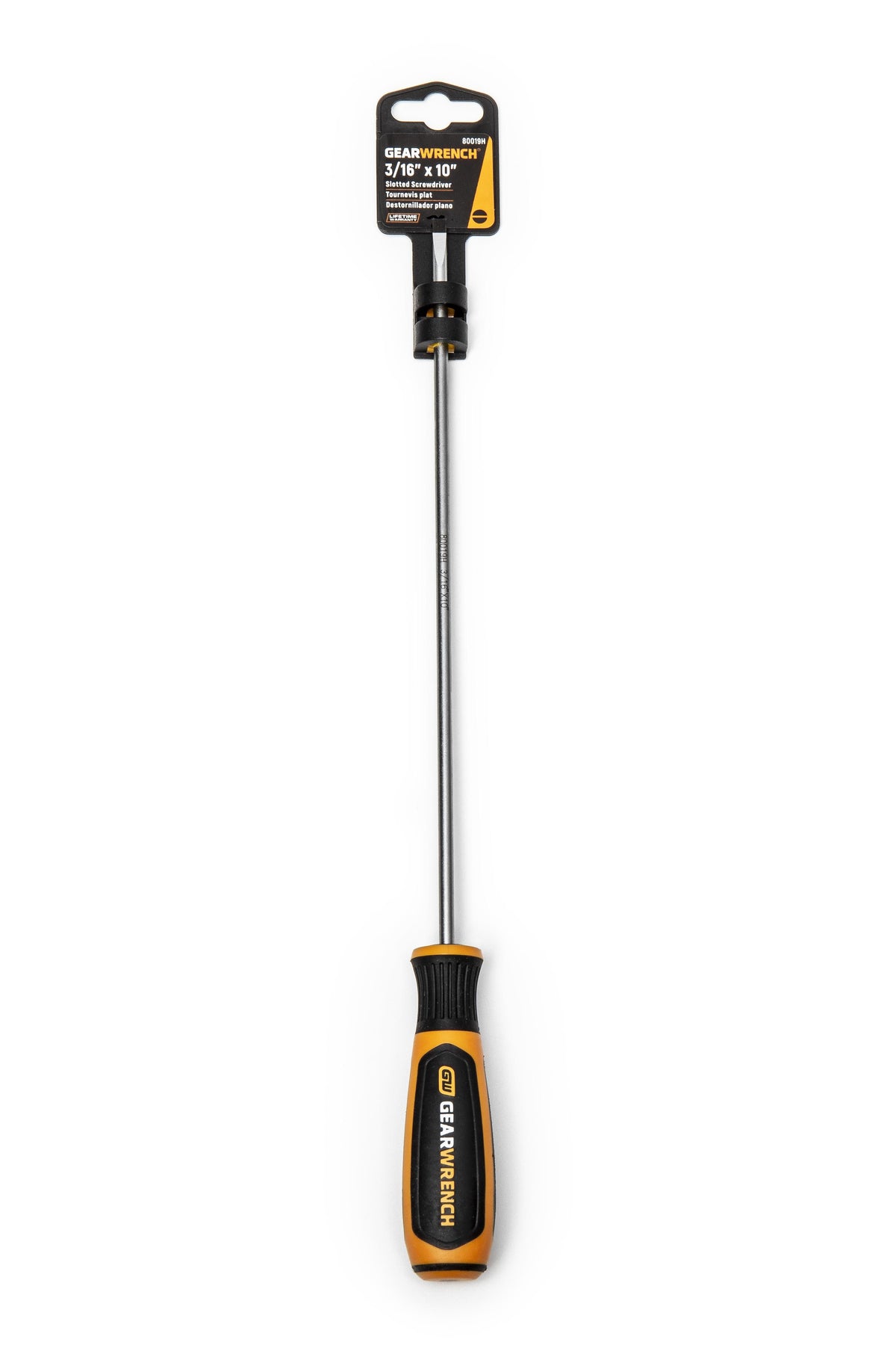 Gearwrench 80019H 3/16" x 10" Cabinet Dual Material Screwdriver