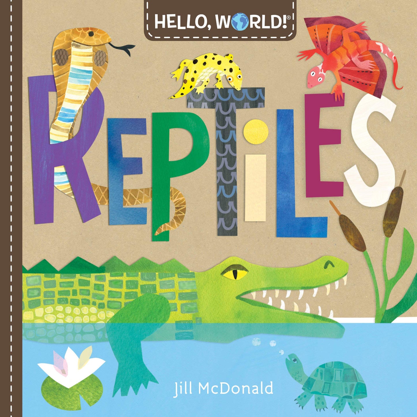 Paradise Clay RAN581 Hello, World! Reptiles - Book