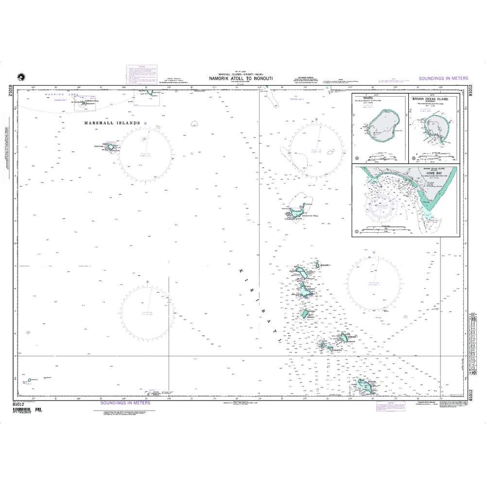 Paradise Clay NGA_81012 NGA Chart Normorik Atoll to Nonouti - Marshall Is.