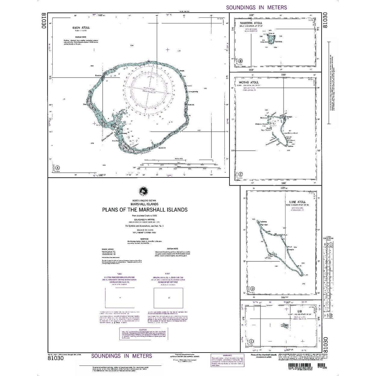 Paradise Clay NGA_81030 NGA Chart Plans of the Marshall Islands; Panel A Ebon Atoll