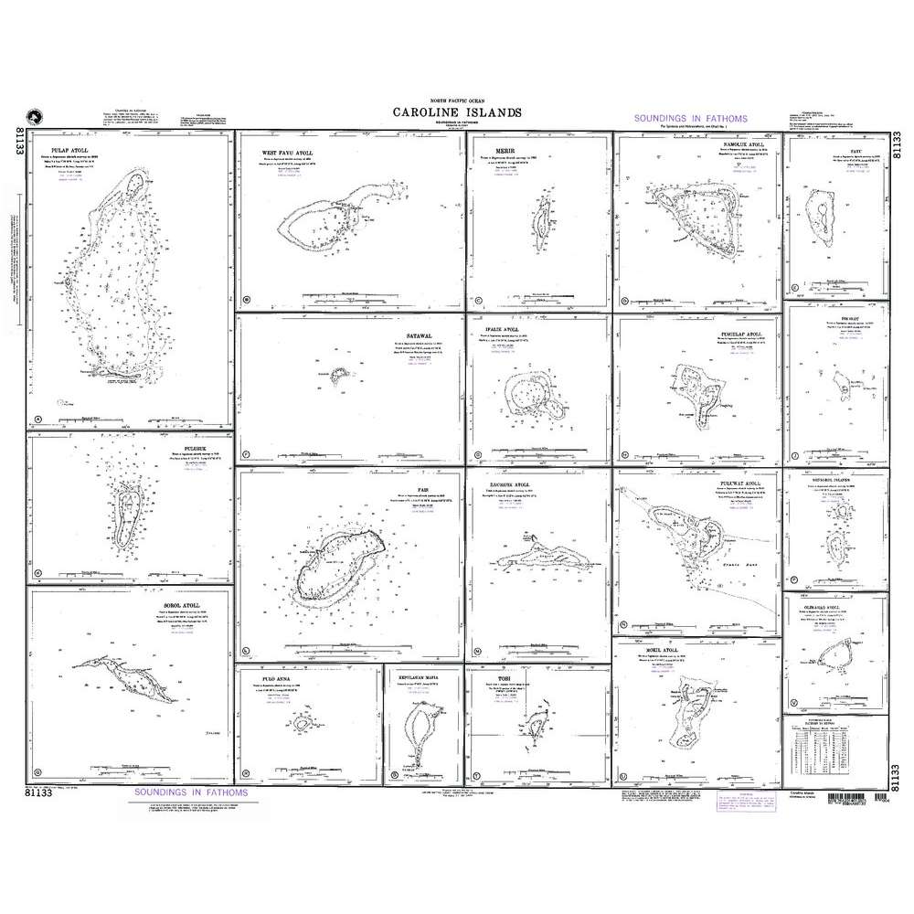 Paradise Clay NGA_81133 NGA Chart Pulap Atoll, Caroline Islands