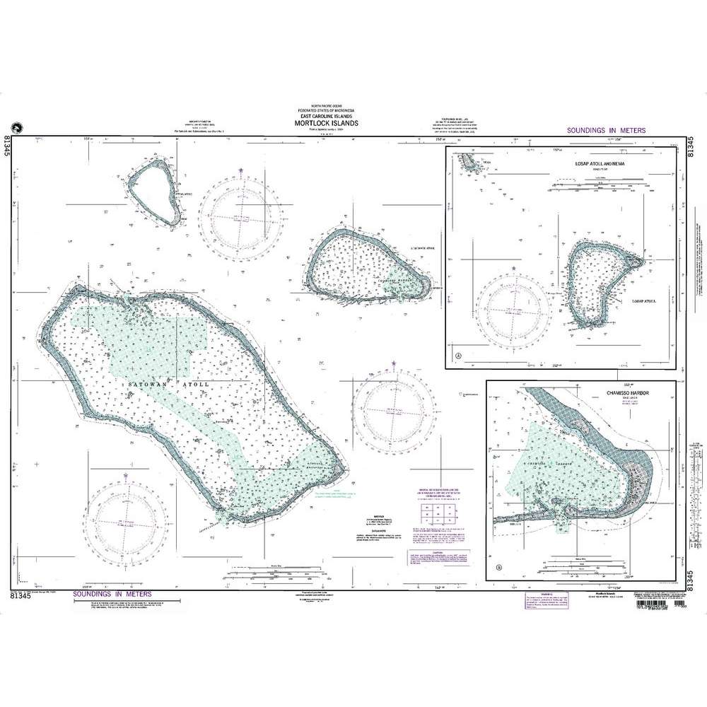 Paradise Clay NGA_81345 NGA Chart Mortlock Islands East Caroline Islands