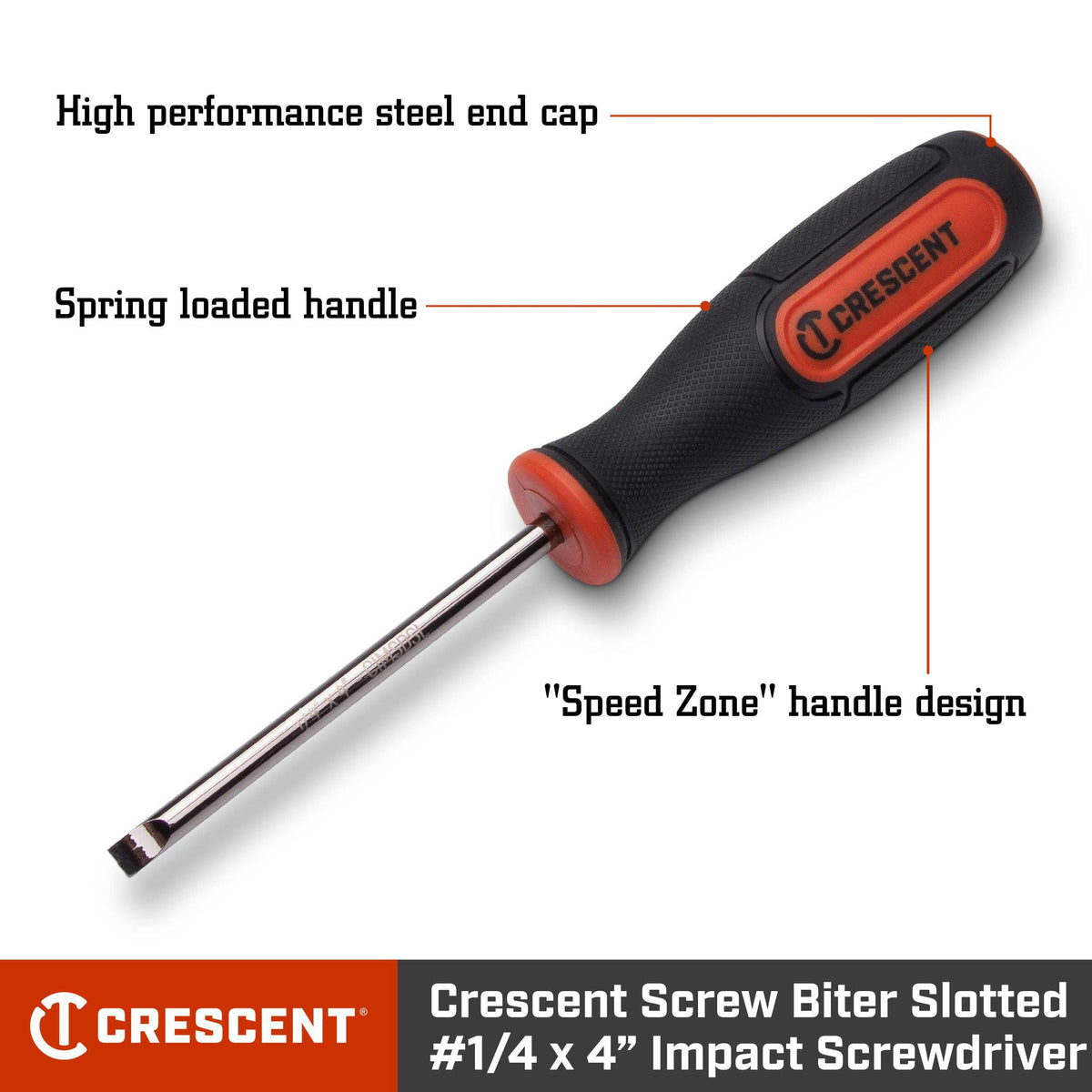 Crescent CIMSDSL Screw Biter™ 1/4" x 4" Slotted Dual Material Extraction Screwdriver