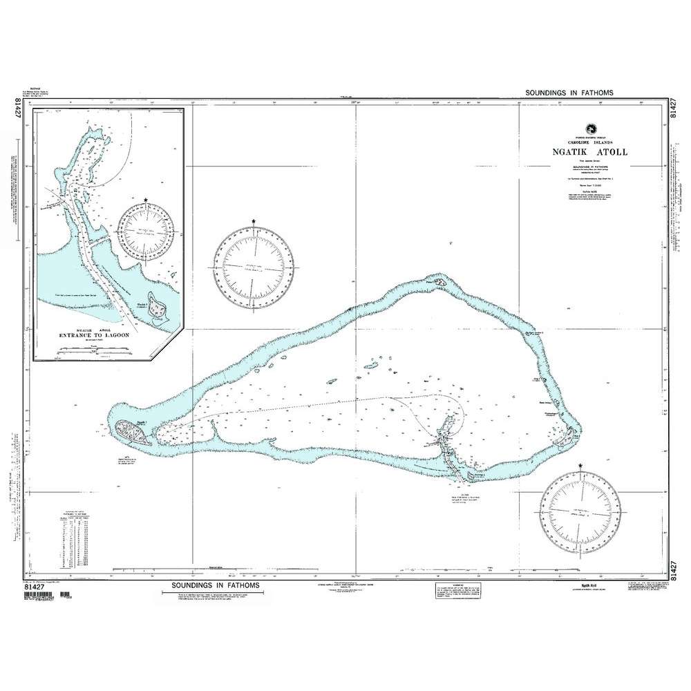 Paradise Clay NGA_81427 NGA Chart Ngatik Atoll Caroline Is