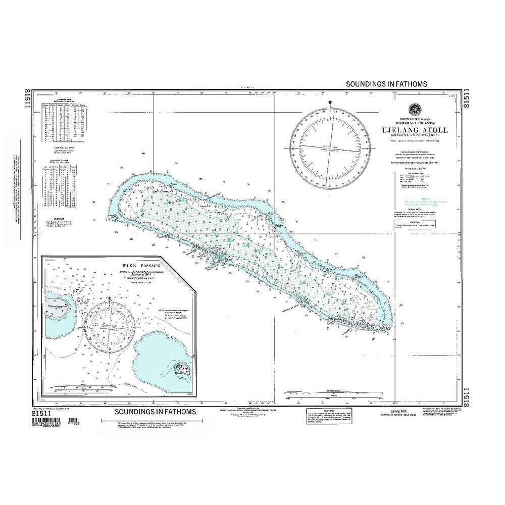 Paradise Clay NGA_81511 NGA Chart Ujelang Atoll Marshall Islands