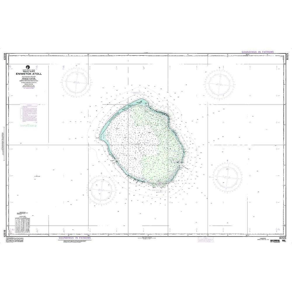 Paradise Clay NGA_81523 NGA Chart Enewetak Atoll Marshall Islands