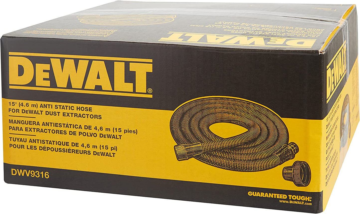 Dewalt DWV9316 15' Anti Static Hose For Dust Extractors