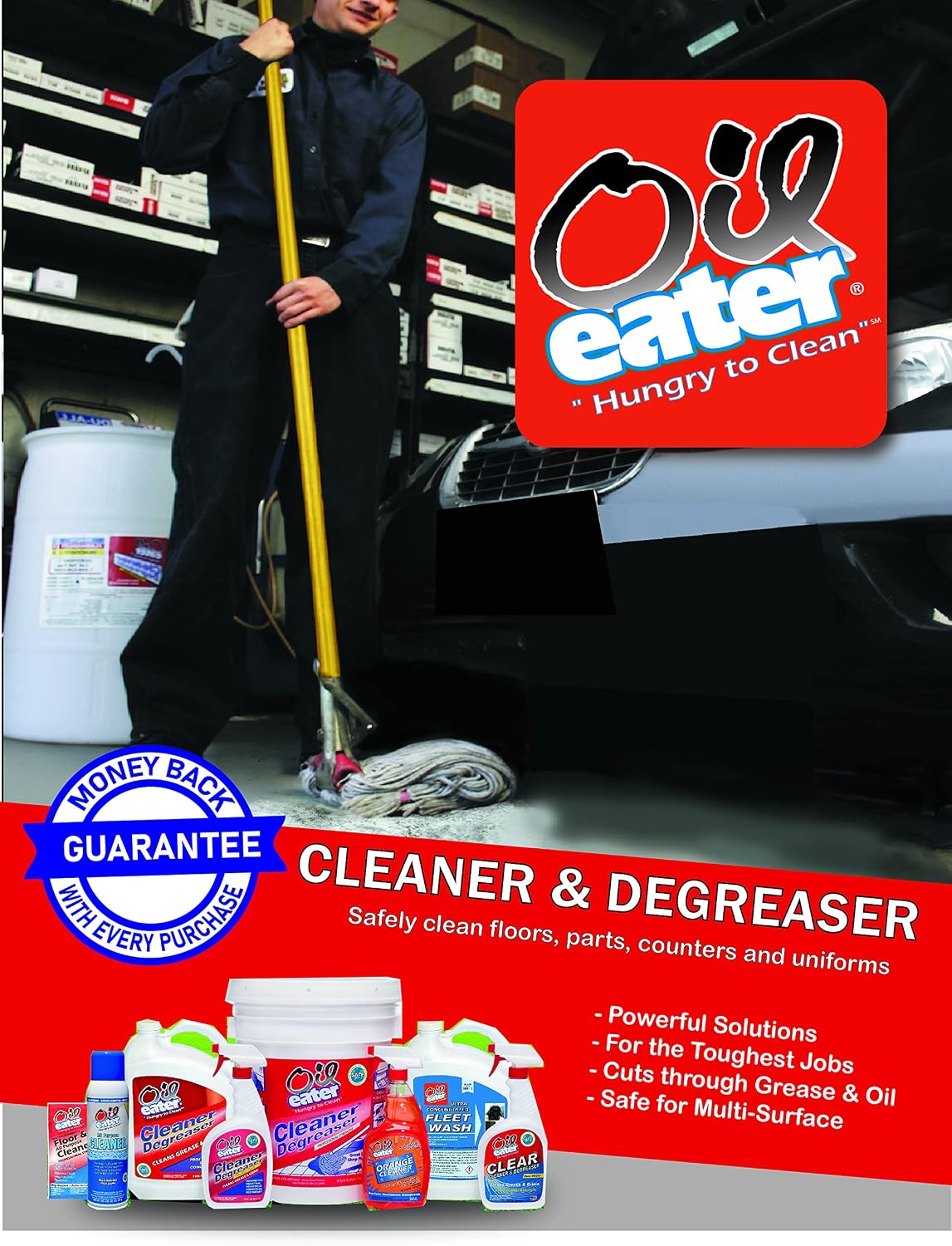 Oil Eater AOD0411901 Pro Strength Degreasers 4oz Samplesa Spray Bottle