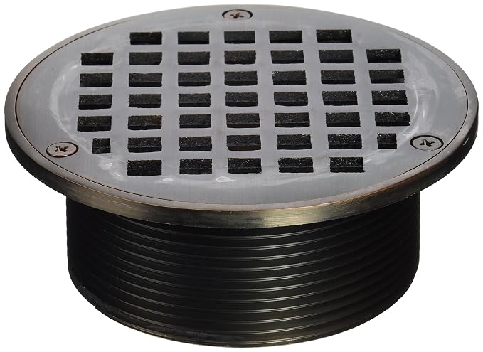 Jones Stephens D6091WB Old World Bronze 3-1/2" Metal Spud with 5" Round Strainer
