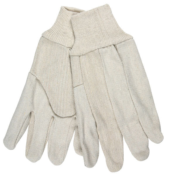 MCR Safety 8300A Cotton Canvas Work Gloves Clute Pattern with Knit Wrist Cotton Polyester Blend Wing Thumb (1 DZ)