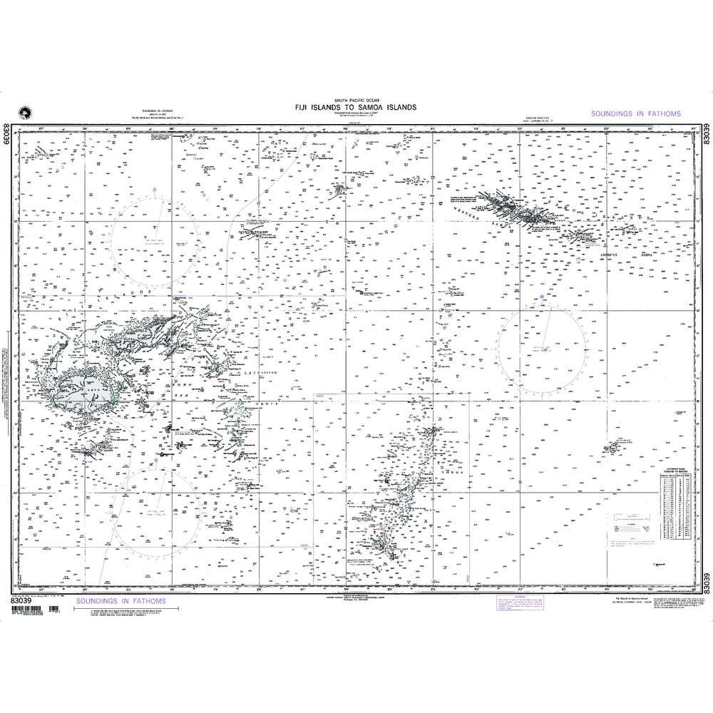 Paradise Clay NGA_83039 NGA Chart Fiji to Samoa Islands
