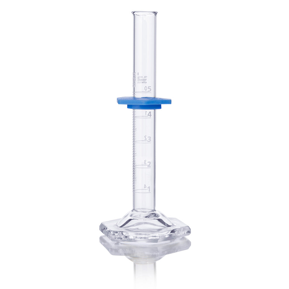 Globe Scientific 8330005 Cylinder Graduated Globe Glass 5mL Class B To Deliver (TD) Dual Grads ASTM E1272 4/Box