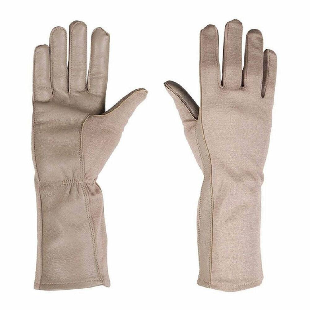 AbilityOne 8415014614920 Summer Flyer Gloves, Leather, Desert Tan