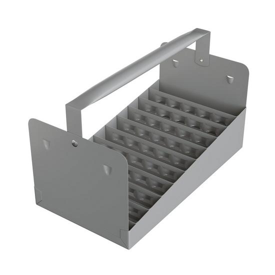 Jones Stephens N70075 Steel Nipple Caddy Tray, 3/4" Size, 66 pc Capacity (12-1/2" x 7" x 6-1/2")