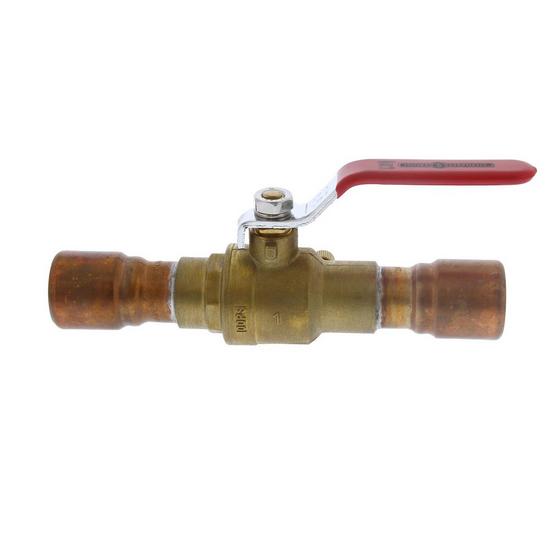 Jones Stephens B67258 1" Full Port Brass Ball Valve with Drain, CPVC Connection