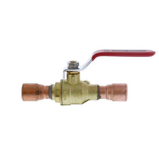 Jones Stephens B67256 1/2" Full Port Brass Ball Valve with Drain, CPVC Connection