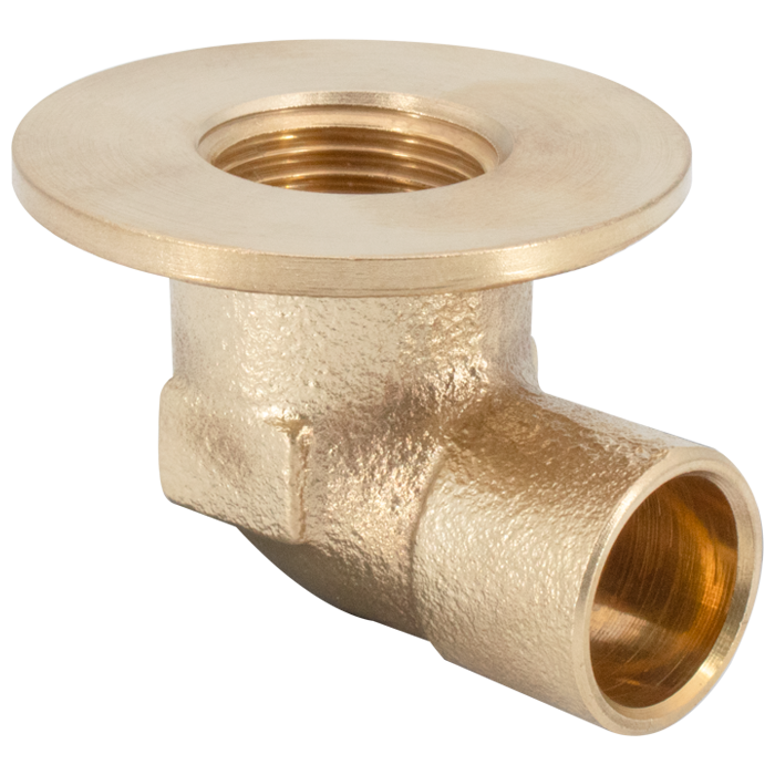 Legend Valves 450-573 1/2" Brass 90° Flanged Sink Elbow