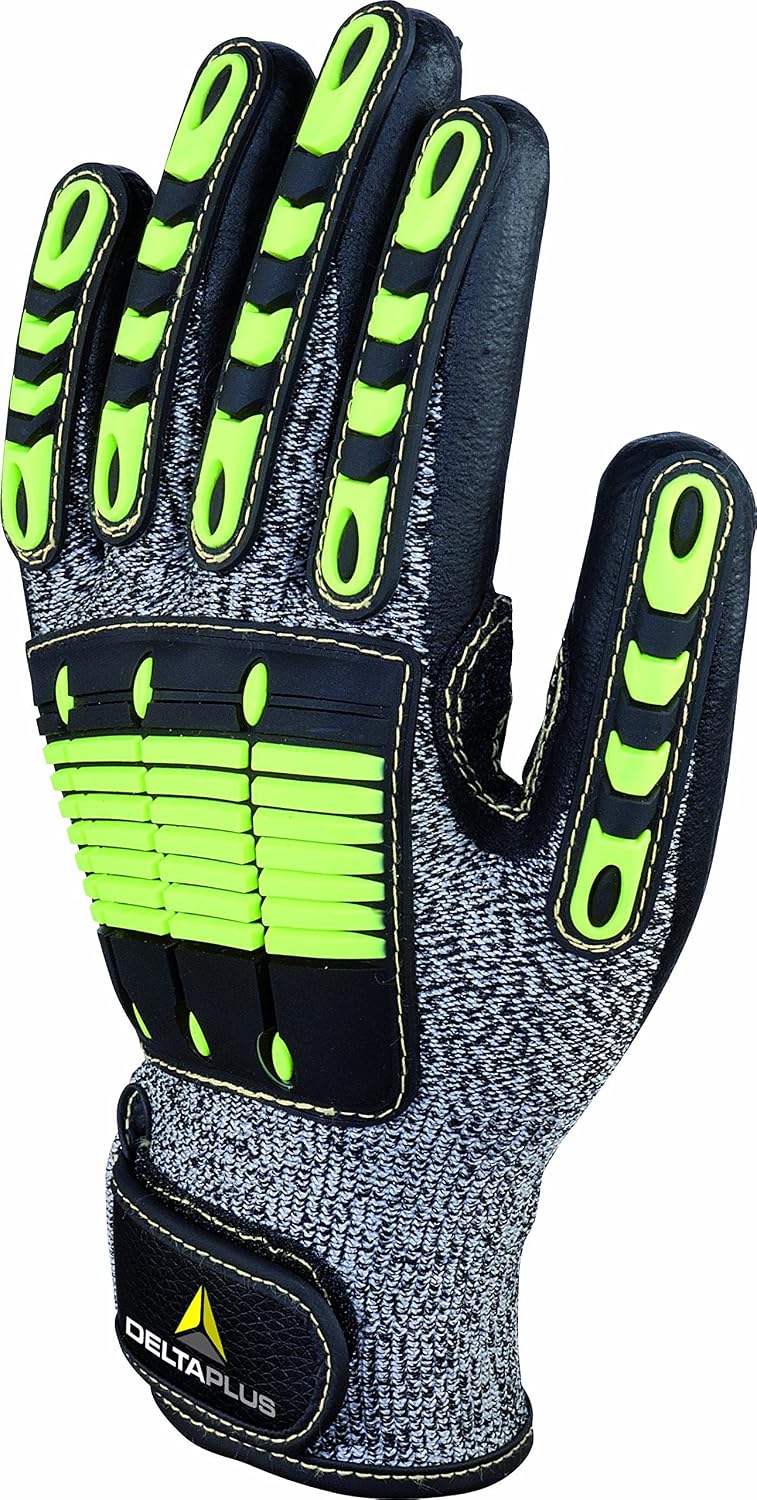 Delta Plus VV910JA10 VV910 Impact and Cut Resistance Glove, ANSI A410 (XL)