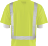 Delta Plus WEL62304HL3X 9206SEG Type R, Class 3 Birdseye Mesh Short Sleeve T-shirt with Segmented Tape, Hi Viz Lime, 3X