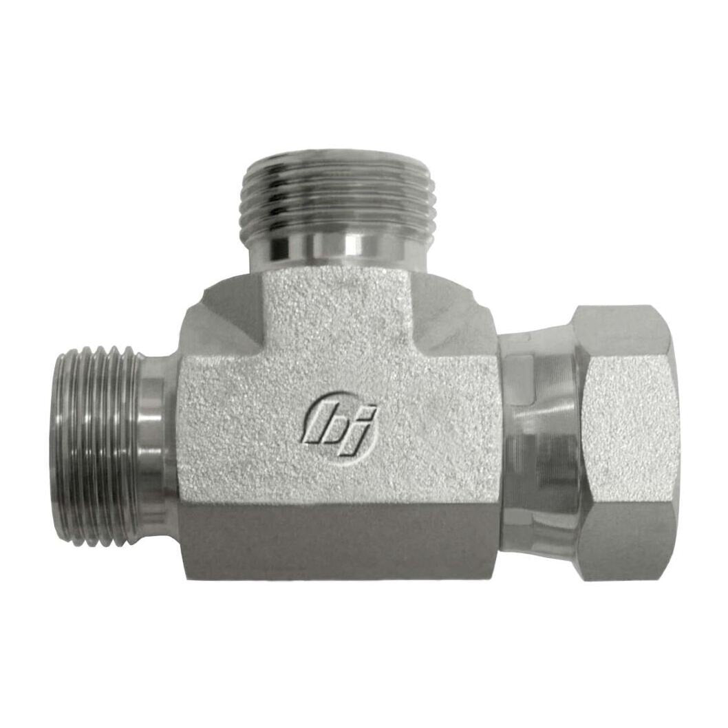 Brennan 9326-20-20-16-FG 20MBSPP-20FBSPPS-16MBSPP Tee. Swivel Run Tee